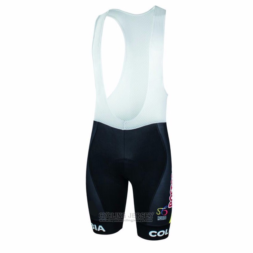2017 Cycling Jersey Colombia Black Short Sleeve and Bib Short